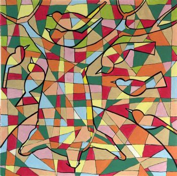"Tree of Life Puzzle with Birds"
