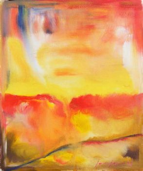 "Ruby Red Abstract "