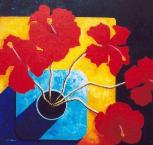 "Five Hibiscus in Primaries"