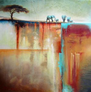 "Elephant, Earth and Water No.4"