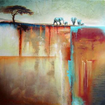 "Elephant, Earth and Water No.4"
