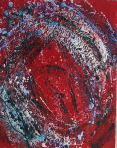 "Encaustic Abstract Oyster"