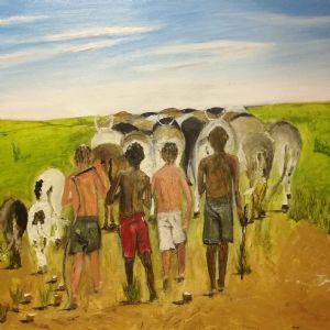 "Driving the Cattle Home"