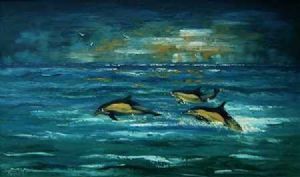 "Dolphins at Play"