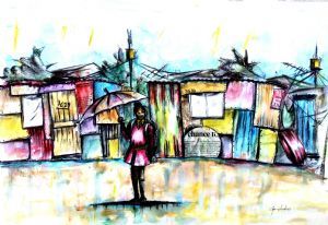 "Coulourfull Shacks_School Girl"