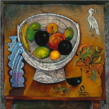 "Still Life with Bird"