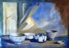 "Blue Still Life with Bowls"