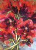 "Amaryllis on Distressed Canvas"