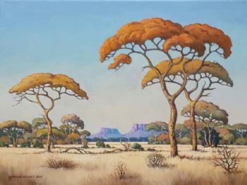 "A Quiet Morning – Bushveld 2 (Pierneef)"