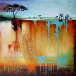 "Elephant Earth and Water No 5"