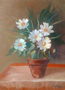 "Pot of Daisies"
