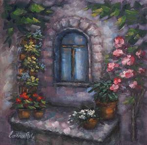 "Flowery windowsill"