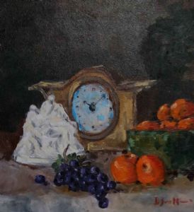 "Pieta, Fruit and Clock"