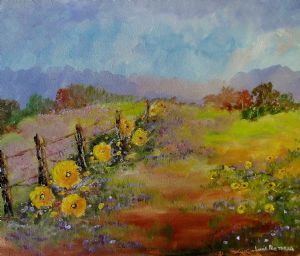 "Fence Flowers Yellow"