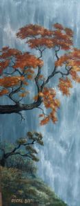"Waterfall in Autumn"