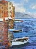 "Seascape White Boat"