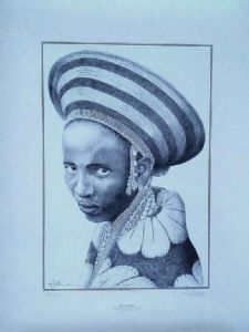 "Zulu Lady - Print by Jeremy Houghton"