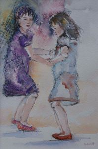 "Girls Playing"