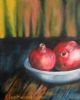 "SOLD-Pomegranates in a Bowl"
