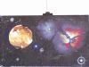 "Triffid Nebula &Amp; Io Moon. Eg of How I Paint"