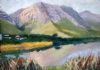 "Betty's Bay, Dam with Mountain."