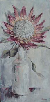 "Protea in Bottle"