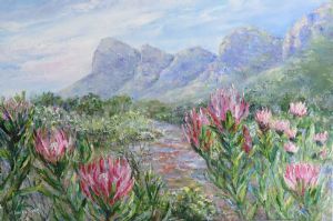 "Proteas in Full Bloom"
