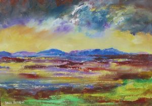 "Landscape Beauty with Cloud Cover"