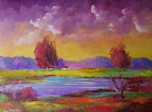 "Dam Cloudy Trees"