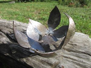 "Steel Leaf Bowl"