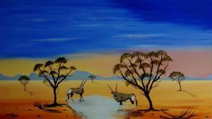 "When The Sun Sets Over Sesriem-Namibia"
