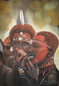 "Samburu Warriors Singing And Making Music"