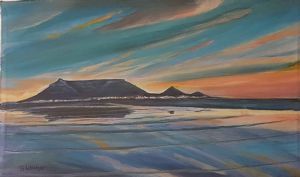 "Table Mountain Sunset #100"