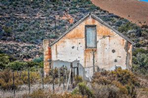 "Old Clay-Brick Farm House"