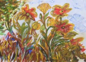 "Lying Among Flowers"