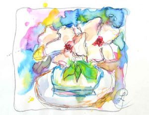"Big White Flowers"
