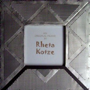 "Aluminium & Mesh Triangle Panel Picture Frame"