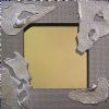 "Molten Aluminium & Mesh Mirror Frame "