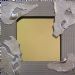 Molten Aluminium & Mesh Mirror Frame 