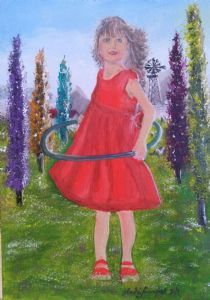 "Girl with Hula Hoop"