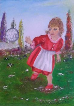 "Girl Throw Ball"