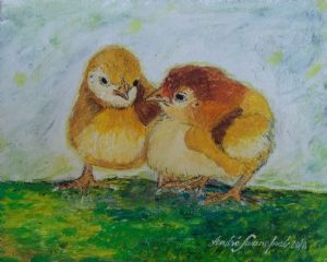 "Two Baby Chicks"