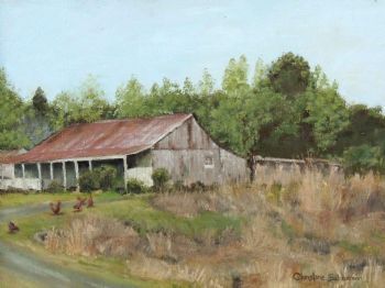 "Farmyard with Chickens"