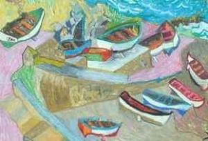 "Boats at Old Harbour in Hermanus"