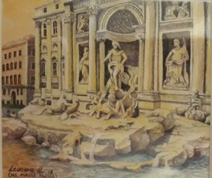"Miniature - Trevi Fountains in Rome"