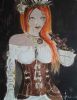 "Steam Punk  figure 6 ..red hair..Large"