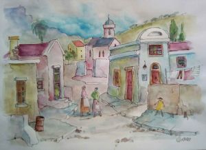 "Winding Street in Malay Quarter "