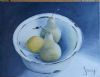 "Pears in Enamel Bucket"