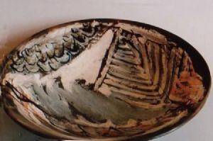 "Smoke Fired Ceramic Open Bowl 1"