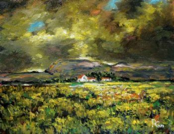 "Cloudy sky"
